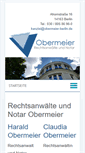 Mobile Screenshot of obermeier-berlin.de