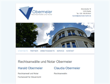 Tablet Screenshot of obermeier-berlin.de